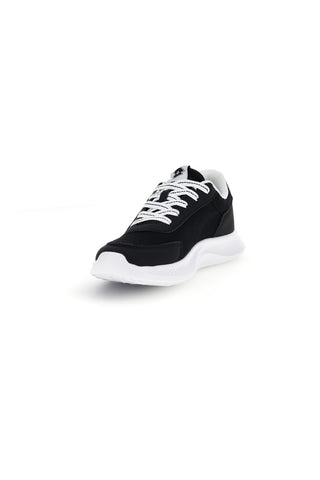 Scarpe da fitness nere con inserti gialli e Air Memory Foam Lotto Run 90 Amf Jr