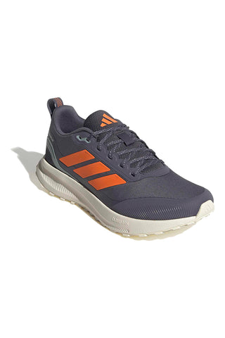 Graue wasserabweisende Trail-Laufschuhe Adidas Runfalcon 5 TR