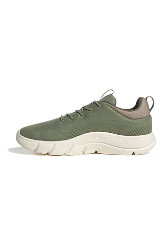 Leichte schwarze Mesh-Sneakers mit elastischen Schnürsenkeln Adidas Cloudfoam Flex