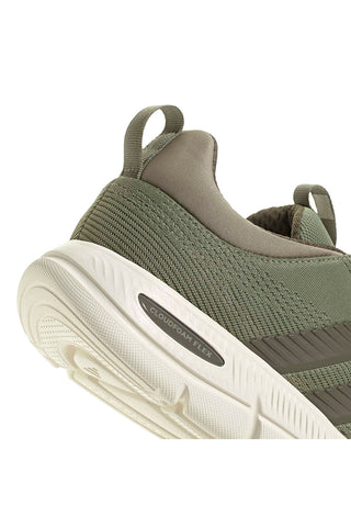 Leichte schwarze Mesh-Sneakers mit elastischen Schnürsenkeln Adidas Cloudfoam Flex
