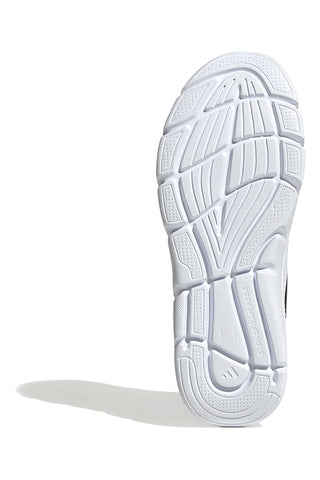 Leichte schwarze Mesh-Sneakers mit elastischen Schnürsenkeln Adidas Cloudfoam Flex