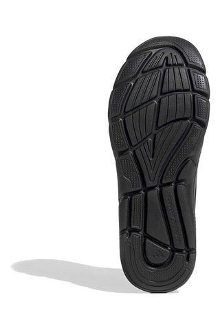 Leichte schwarze Mesh-Sneakers mit elastischen Schnürsenkeln Adidas Cloudfoam Flex