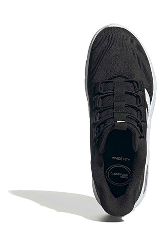 Leichte schwarze Mesh-Sneakers mit RapidFit Adidas Cloudfoam Flex