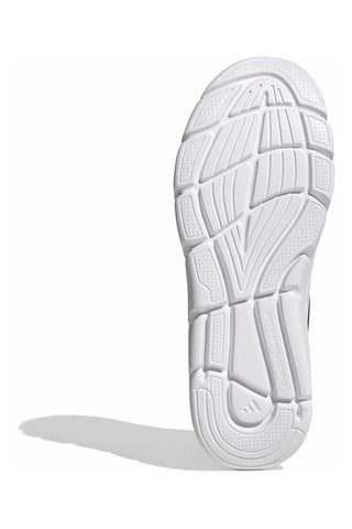Leichte graue Mesh-Sneakers mit elastischen Schnürsenkeln Adidas Cloudfoam Flex