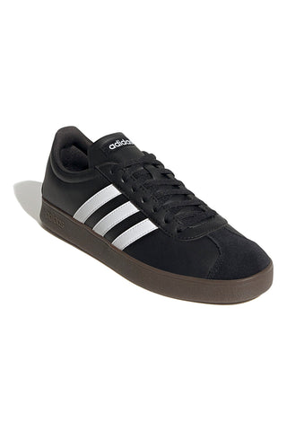 Schwarze Sneakers mit weißen Streifen Adidas VL COURT BASE