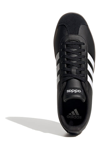 Schwarze Sneakers mit weißen Streifen Adidas VL COURT BASE