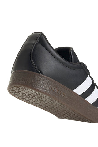 Schwarze Sneakers mit weißen Streifen Adidas VL COURT BASE