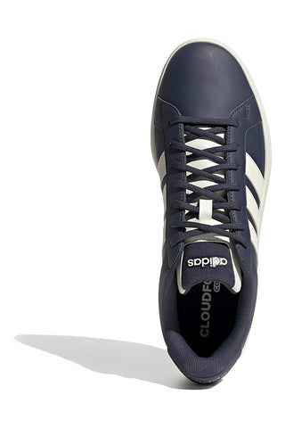 Sneakers blu con strisce bianche Adidas GRAND COURT BASE 3.0