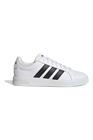Weiße Sneakers mit schwarzen Streifen Adidas GRAND COURT BASE 3.0