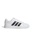 Weiße Sneakers mit schwarzen Streifen Adidas GRAND COURT BASE 3.0