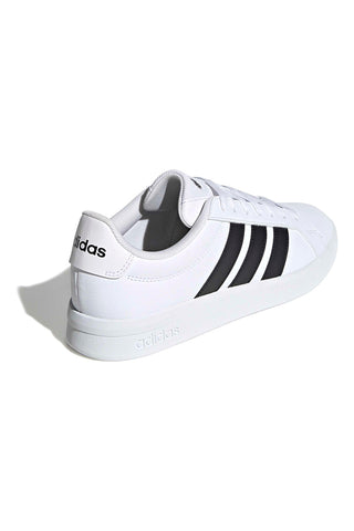 Weiße Sneakers mit schwarzen Streifen Adidas GRAND COURT BASE 3.0