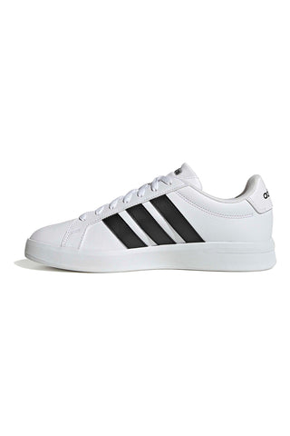 Weiße Sneakers mit schwarzen Streifen Adidas GRAND COURT BASE 3.0