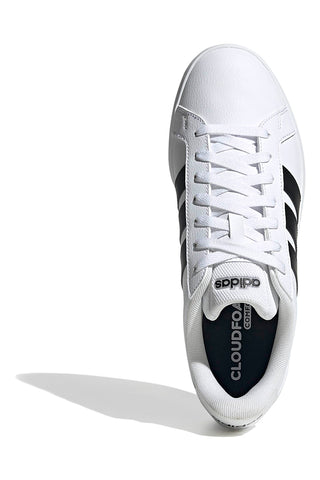 Weiße Sneakers mit schwarzen Streifen Adidas GRAND COURT BASE 3.0