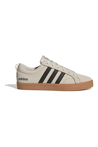 Weiße Sneakers mit schwarzen Details und Gummisohle Adidas Vs Pace 2.0