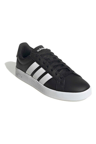Schwarze Sneakers mit weißen Details im ikonischen Adidas Grand Court Base 3-Stil