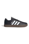 Schwarze Sneakers mit weißen Details und Gummisohle Adidas Vl Court 3.0