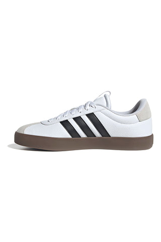 Weiße Sneakers mit schwarzen Details und Gummisohle Adidas Vl Court 3