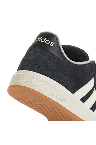 Schwarze Sneakers aus Wildleder Adidas Grand Court 00s