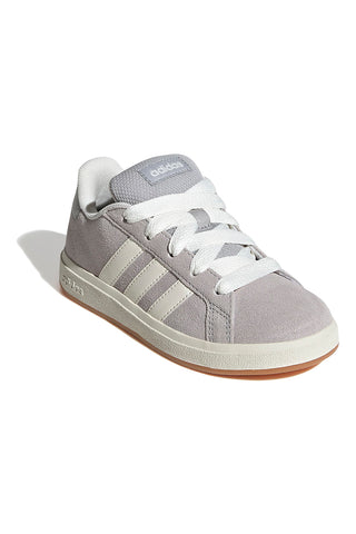 Graue Sneakers aus Wildleder Adidas Grand Court 00s