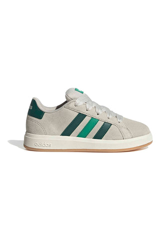 Beigefarbene Sneakers aus Wildleder Adidas Grand Court 00s