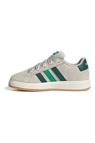 Beigefarbene Sneakers aus Wildleder Adidas Grand Court 00s
