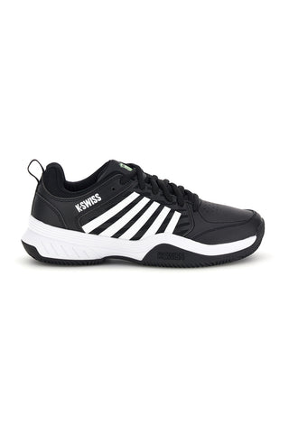 Schwarze atmungsaktive Mesh-Tennisschuhe K-swiss Court Express 2 Clay