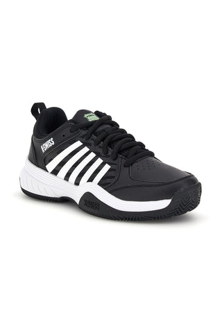 Schwarze atmungsaktive Mesh-Tennisschuhe K-swiss Court Express 2 Clay