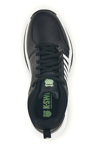 Schwarze atmungsaktive Mesh-Tennisschuhe K-swiss Court Express 2 Clay
