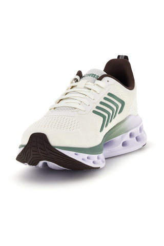 Weiße atmungsaktive Mesh-Sportschuhe K-swiss Melrose Tubes Lite
