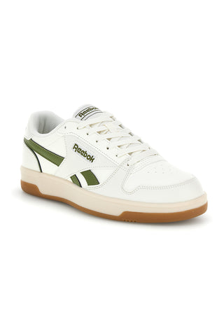 Sneakers bianco e verde rétro con suola in gomma Reebok Match Prime V2