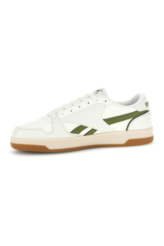 Sneakers bianco e verde rétro con suola in gomma Reebok Match Prime V2