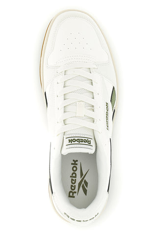Sneakers bianco e verde rétro con suola in gomma Reebok Match Prime V2