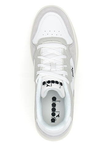 Sneakers bianche inserti a contrasto in pelle Diadora Ginger S