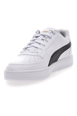 Sneakers bianche con dettagli neri e logo dorato Puma Caven 2