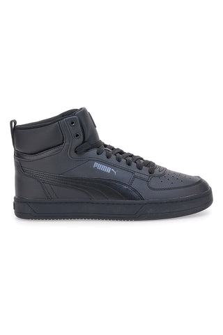Puma Caven 2 Mid, schwarze, mittelhohe Sneaker mit gepolstertem Profil