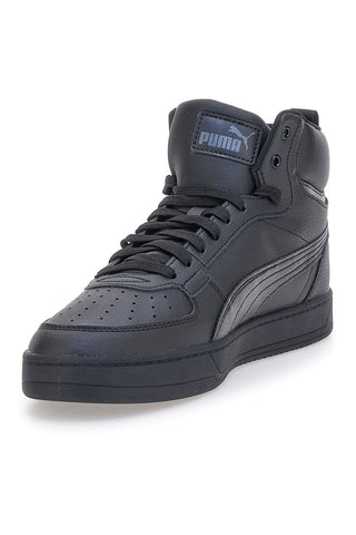 Puma Caven 2 Mid, schwarze, mittelhohe Sneaker mit gepolstertem Profil