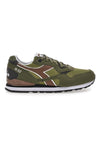Sneakers verde militare inserti a contrasto Diadora N.92