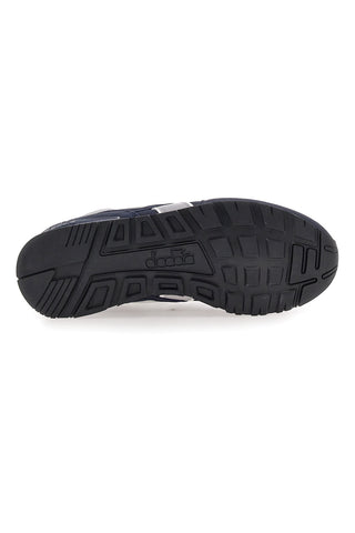 Sneakers blu con inserti grigi in tessuto tecnico Diadora N.92