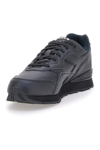 Diadora N 92 L schwarze Sneaker mit glattem Obermaterial