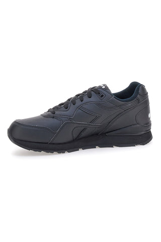 Diadora N 92 L schwarze Sneaker mit glattem Obermaterial