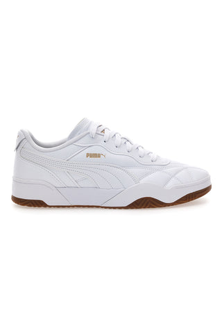 Weiße Sneaker mit braunen Sohlen von Puma Tifosi