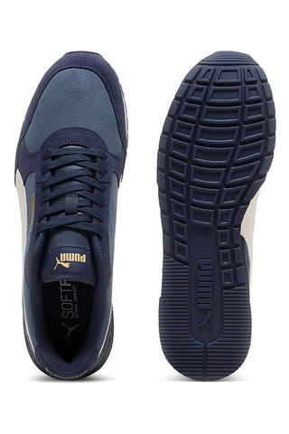 Sneakers blu inserti in pelle a contrasto Puma ST Runner V4 SD