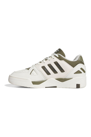 Weiße und grüne Adidas Midcity Low Sneaker