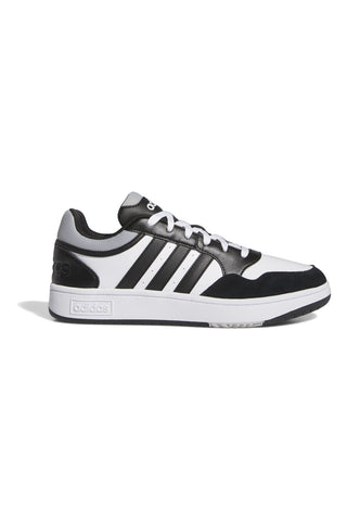 Sneakers bianche e nere con dettagli a contrasto Adidas Hoops 3.0