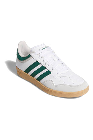 Sneakers bianche con dettagli verdi e suola gum Adidas Hoops 4.0