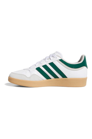 Sneakers bianche con dettagli verdi e suola gum Adidas Hoops 4.0
