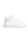 Weiße Mid-Sneakers mit sauberem Design Adidas Hoops 4.0 Mid J