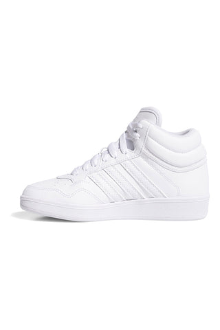 Weiße Mid-Sneakers mit sauberem Design Adidas Hoops 4.0 Mid J