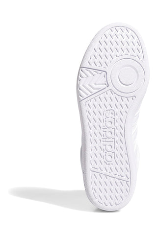 Sneakers bianche mid design pulito Adidas Hoops 4.0 Mid J