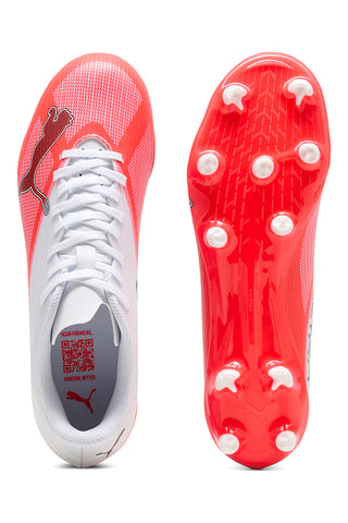 Scarpe da Calcio bianche e Rosse Puma Ultra 7 play FG/AG